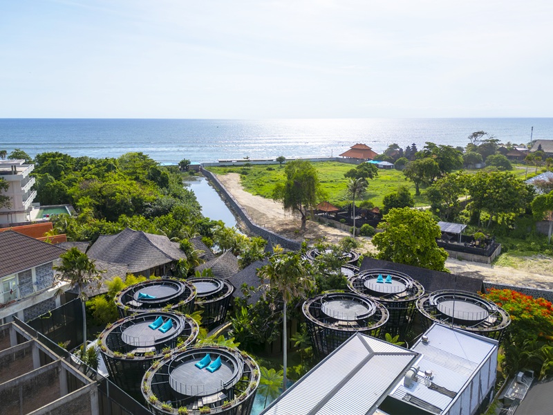 Bali’s Most Romantic Villas in Seminyak, Sanur & Canggu: Where to Stay in Style - Canggu Cabana – Seaside Serenity & Stylish Cabanas - Cabana Rooftop Seaview